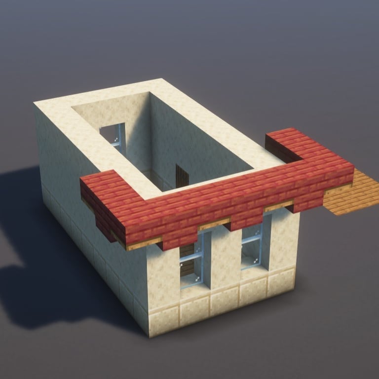 Desert House Minecraft Schematic + 54-Step Tutorial