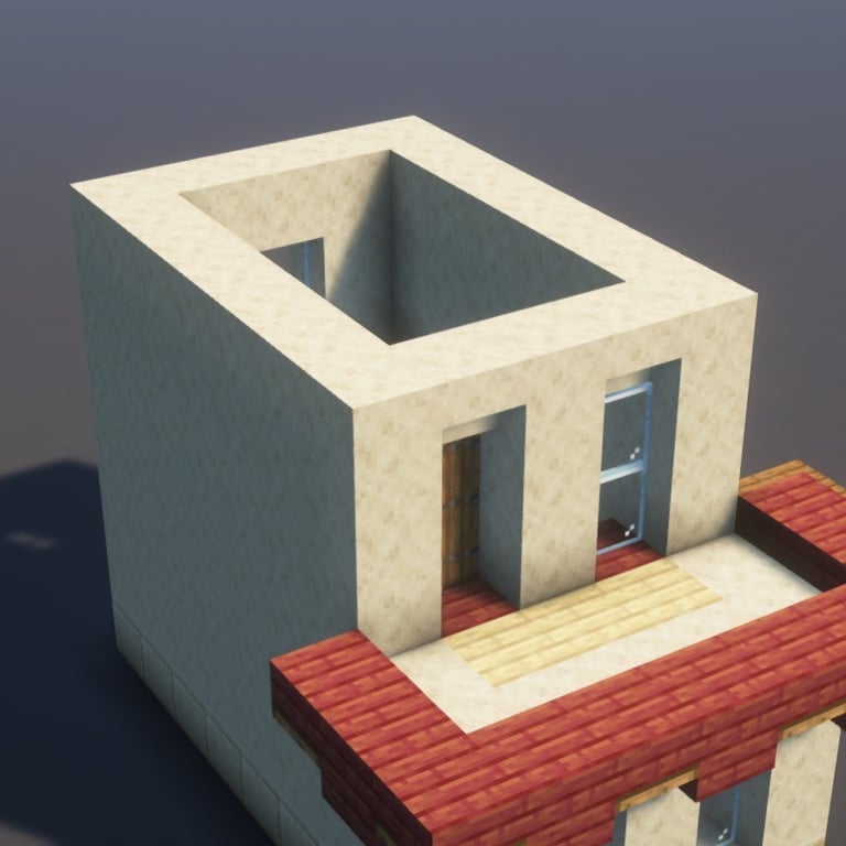 Desert House Minecraft Schematic + 54-Step Tutorial