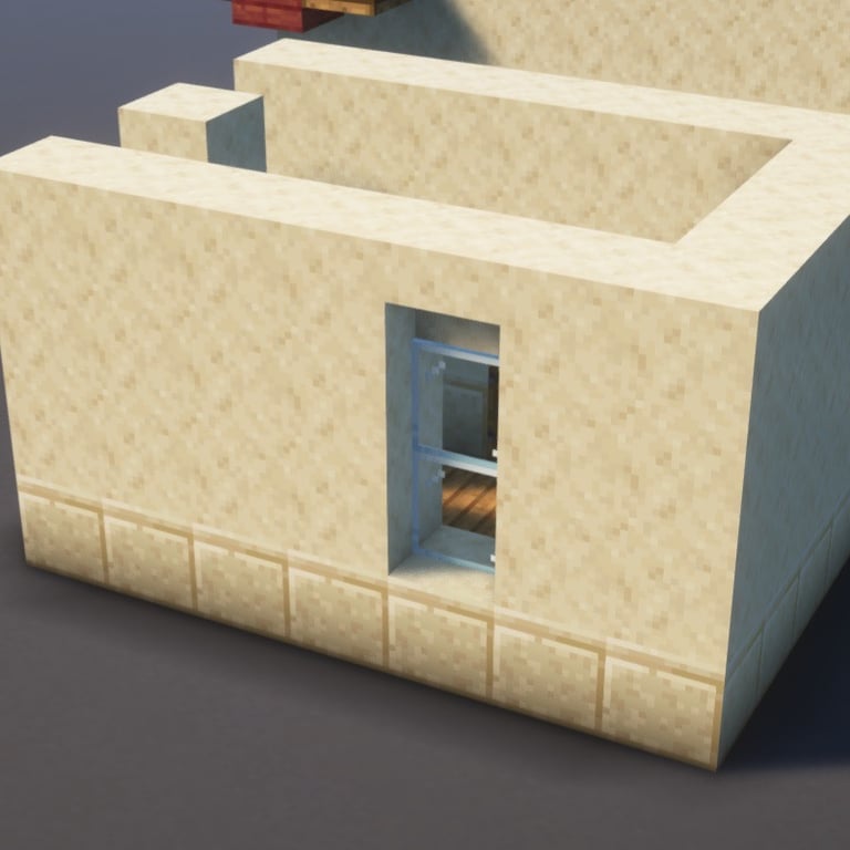 Desert House Minecraft Schematic + 54-Step Tutorial
