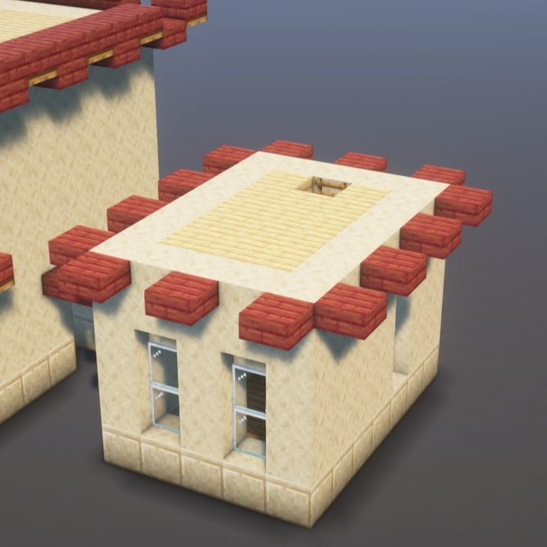 Desert House Minecraft Schematic + 54-Step Tutorial