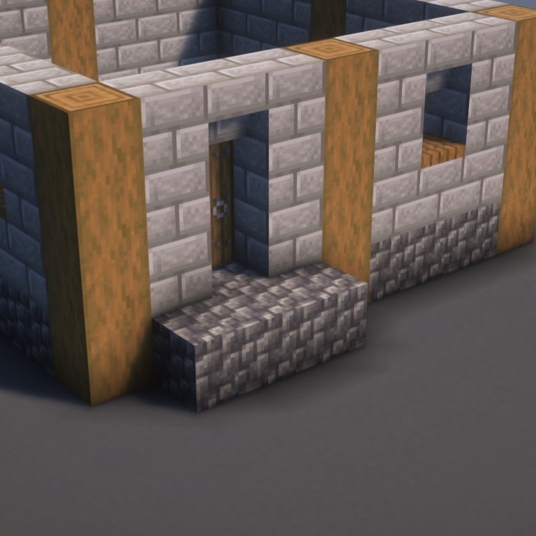 Simple House Minecraft Schematic + 54-Step Tutorial