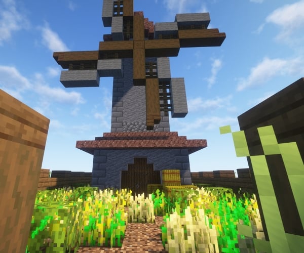 Windmill Minecraft Schematic + 38-Step Tutorial
