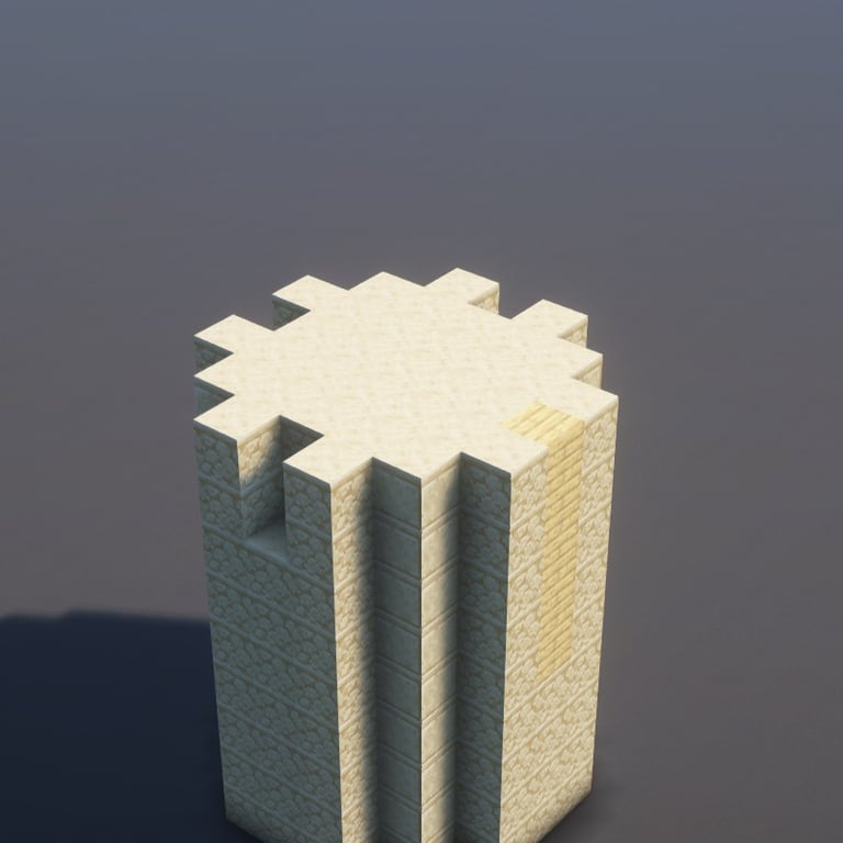 Sand Castle Minecraft Schematic + 133-Step Tutorial