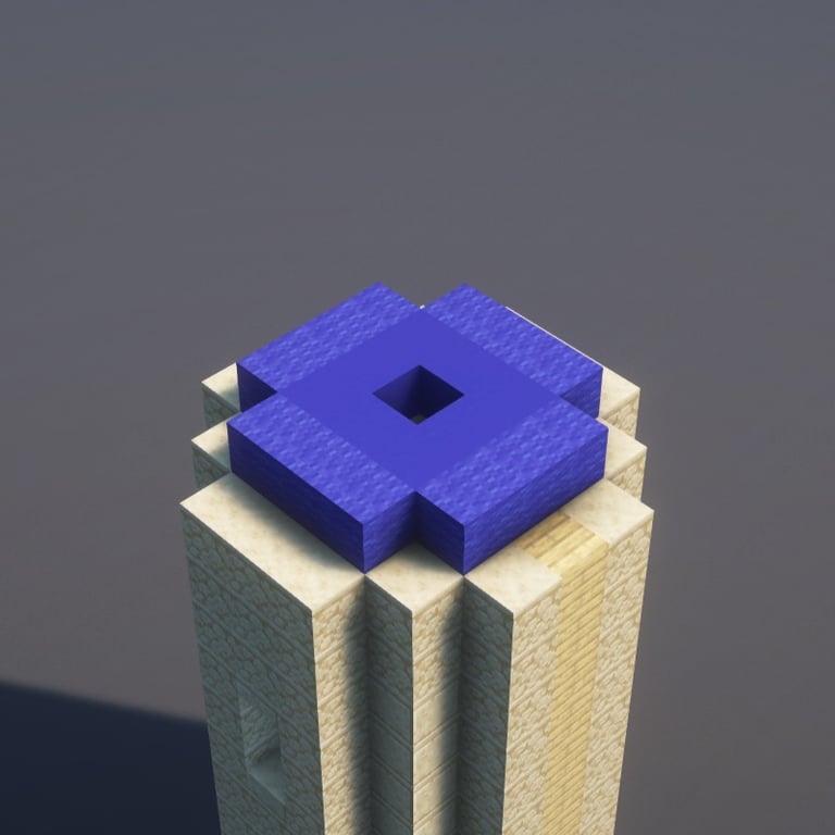 Sand Castle Minecraft Schematic + 133-Step Tutorial