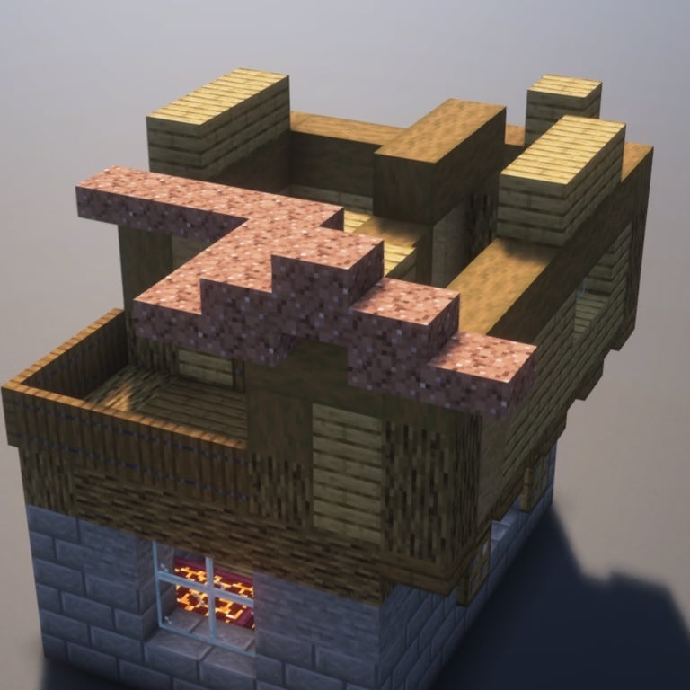 Smithing Cottage — 67-Step Minecraft Build Tutorial