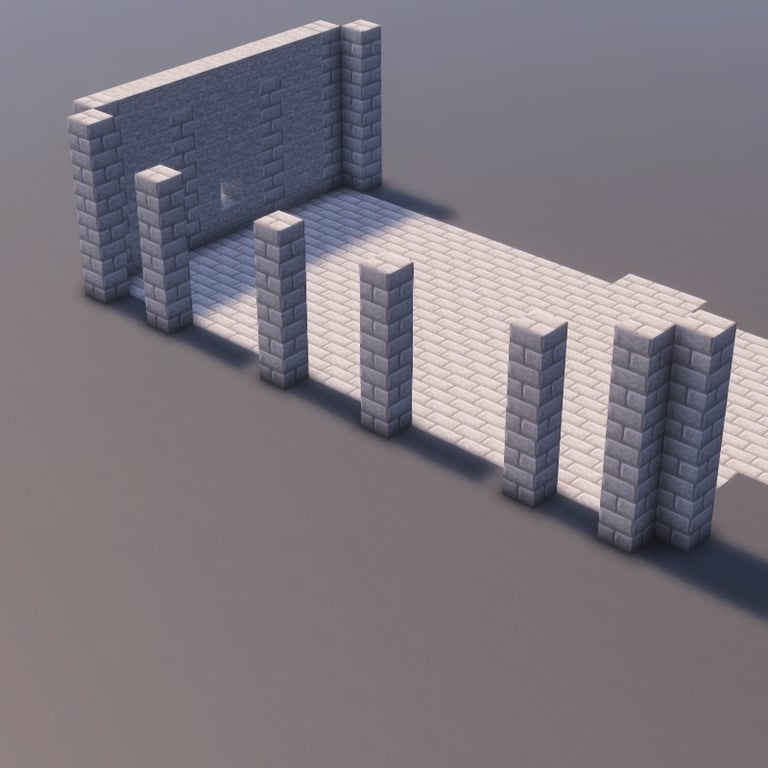 Stone Fortress Minecraft Schematic + 219-Step Tutorial