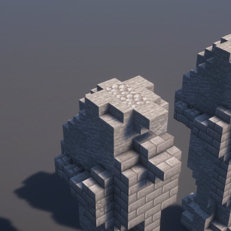 Stone Statue Minecraft Schematic + 170-Step Tutorial