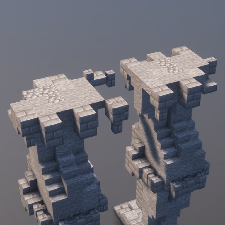 Stone Statue Minecraft Schematic + 170-Step Tutorial