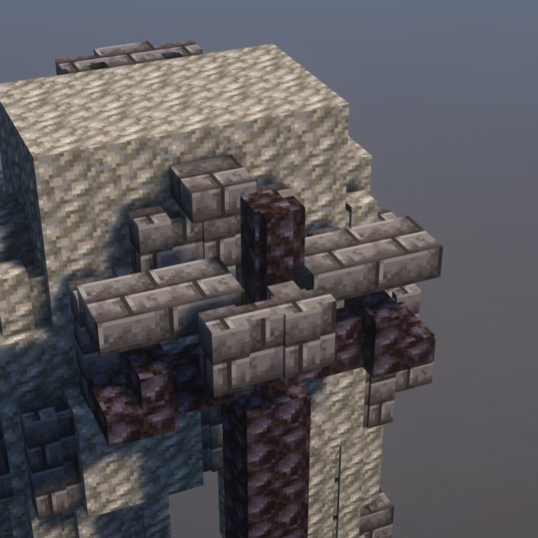 Stone Warrior Statue Minecraft Schematic + 116-Step Tutorial