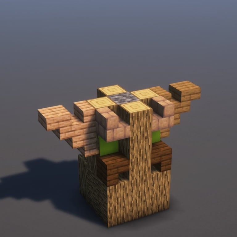 Totem Pole Minecraft Schematic + 38-Step Tutorial