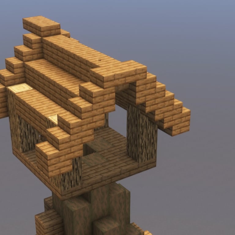 Tree House Minecraft Schematic + 55-Step Tutorial