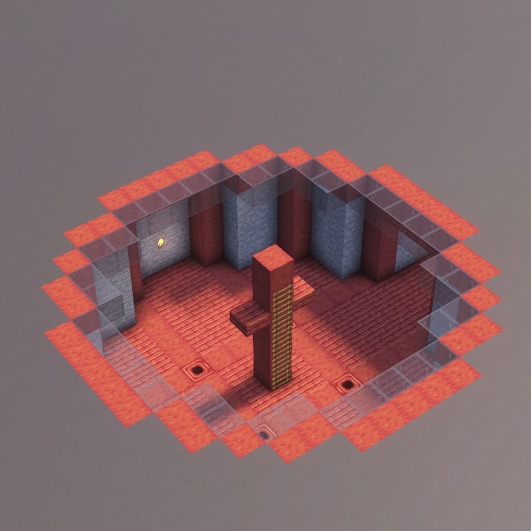 Underground Base Minecraft Schematic + 66-Step Tutorial