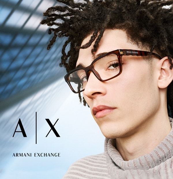 Armani Exchange trendy affordable eyeglasses Bay Area Fremont, young professional designer frames near me