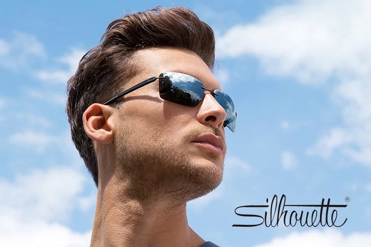 Silhouette rimless sunglasses Fremont - Lightweight designer eyewear near me - Premium sunglasses