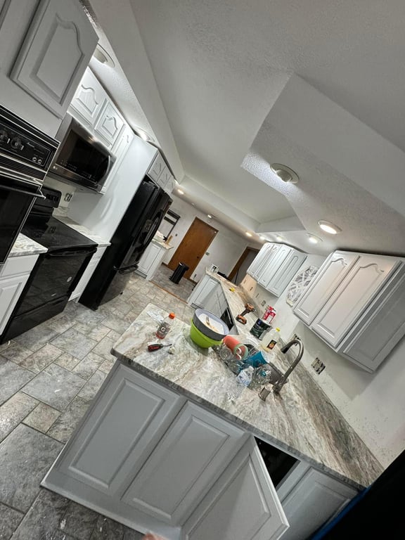 White cabinet refinishing