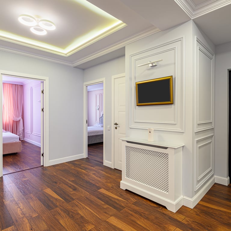 Interior painting project in a Wisconsin home