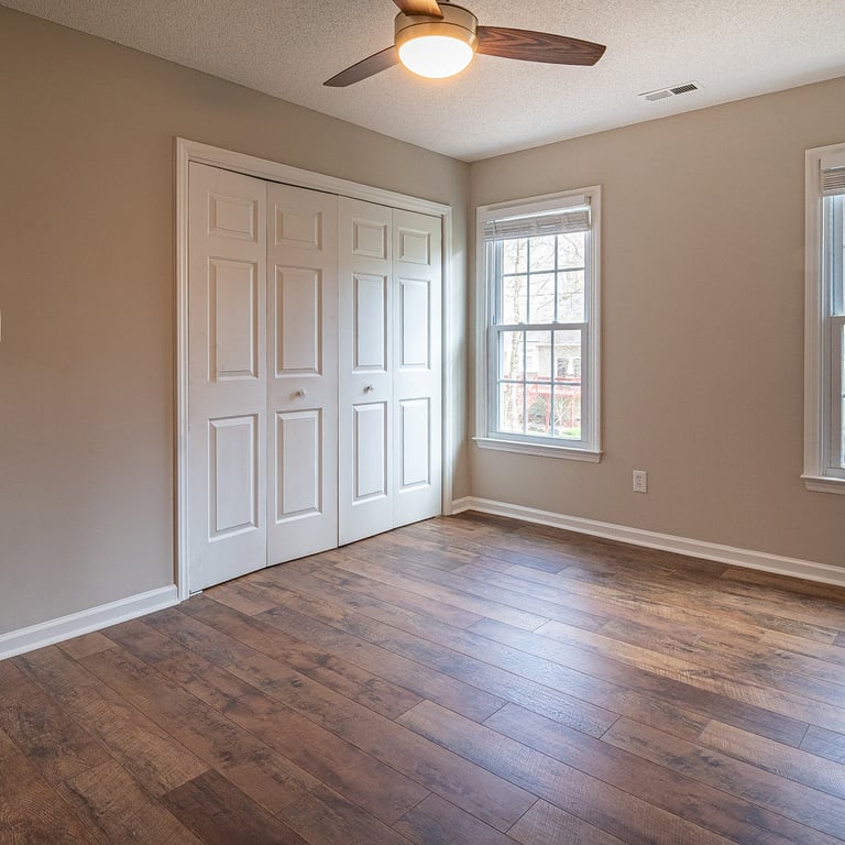 Completed interior painting project