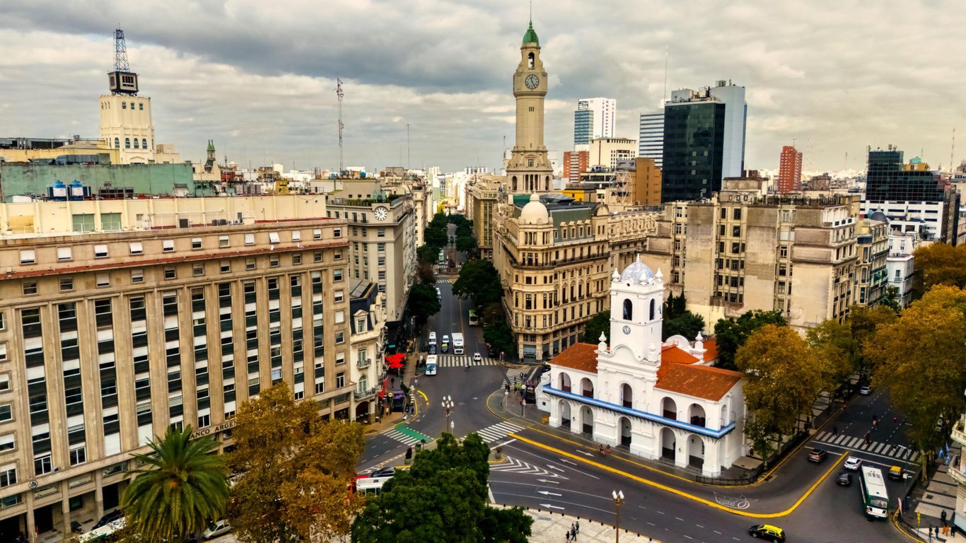 Parada en Plaza de Mayo