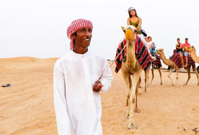 Stunning Camel Ride At Desert Safari
