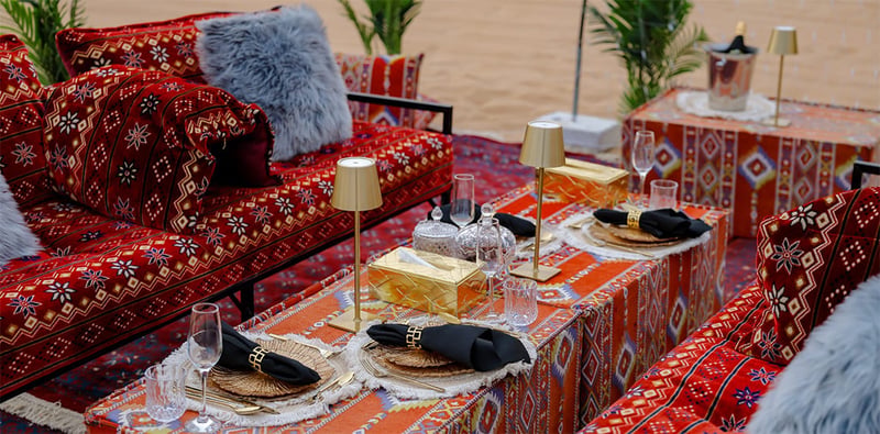 Private Bespoke Dinner Dubai Experience with Luxury Dining and Desert Ambiance gallery image 3