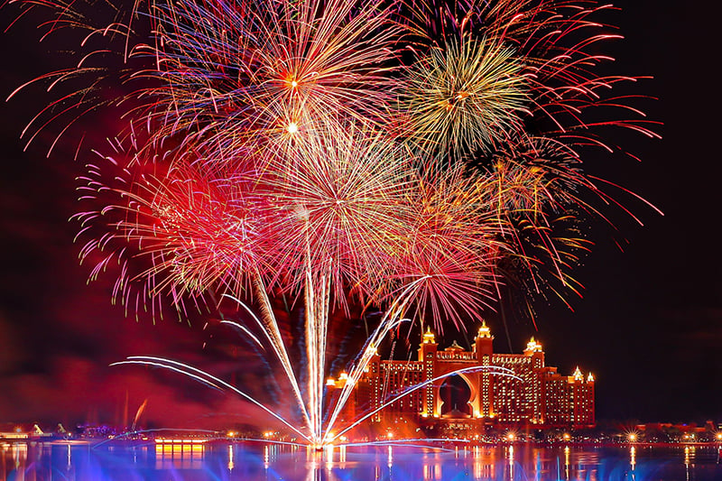 1.	Fireworks' Colorful Displays