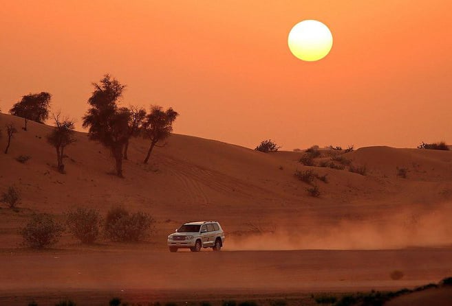 Dawn View In Desert Safari