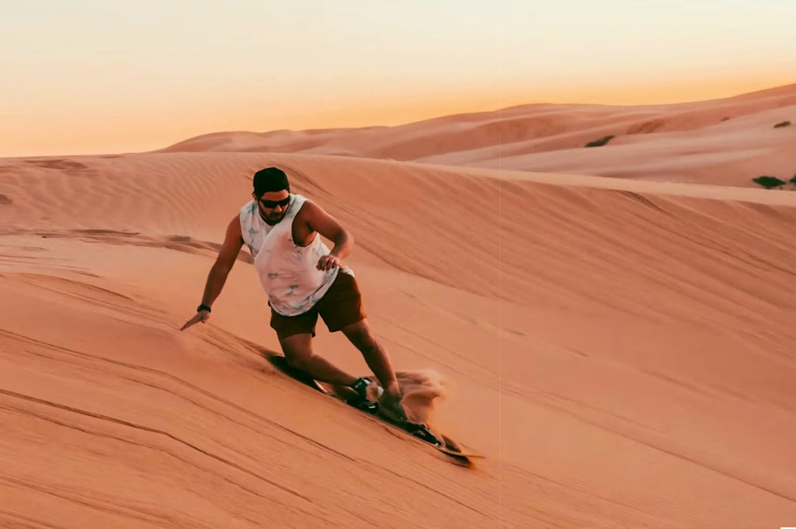 Sand boarding Partake In An Uneven Camel Ride