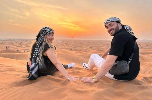 Sunset in Desert