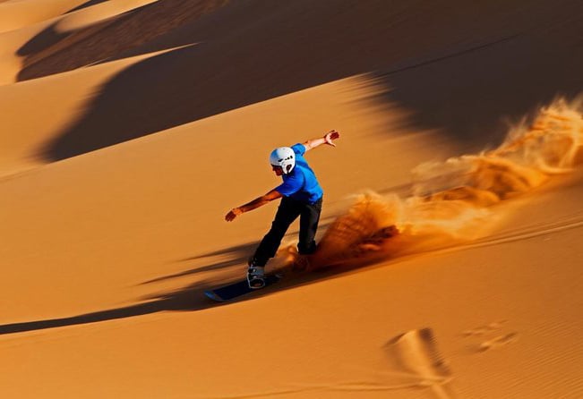 Sand Surfing: