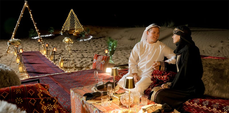 Private Bespoke Dinner Dubai Premium Evening Safari with Dinner and Activities gallery image 6