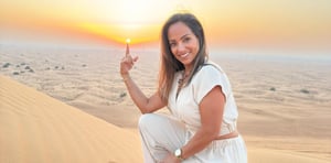 Sunrise Desert Safari with 30 Minutes Camel Riding & Sand Boarding