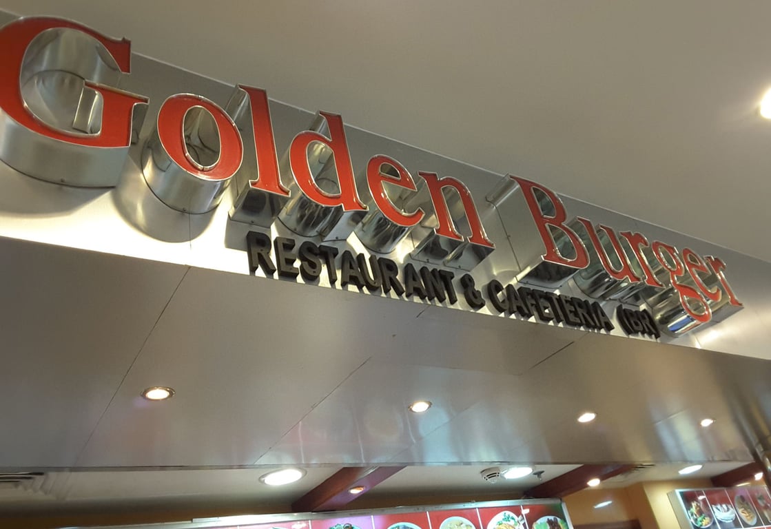 Golden Burger In Shopping Mall