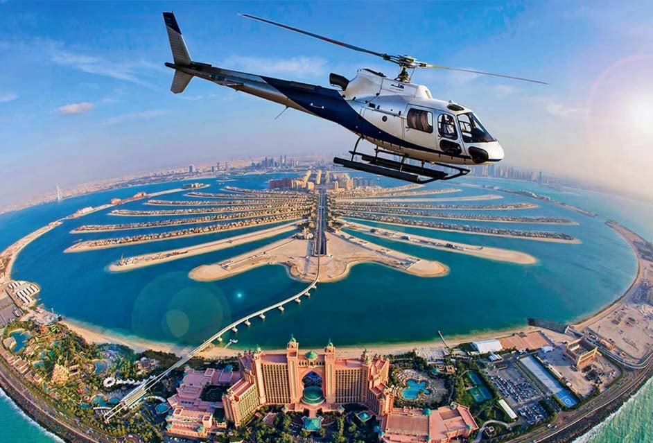Helicopter Ride Thrills Dubai new year's eve