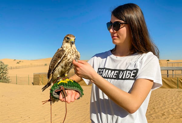 Photo with Falcon