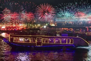 Dubai Creek New Year EVE 2024 | Aisha Creek Cruise Upper Deck