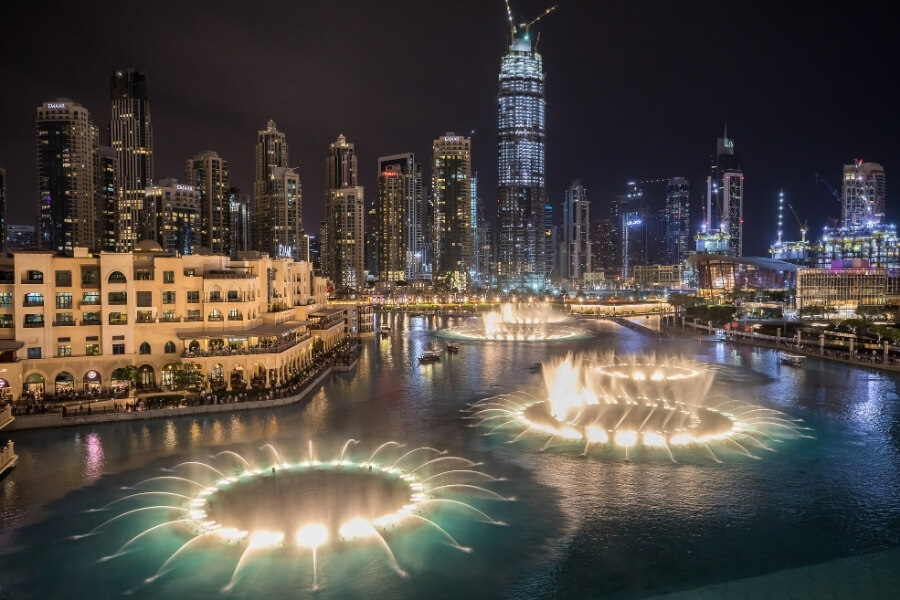 Area Of Dubai Fountain