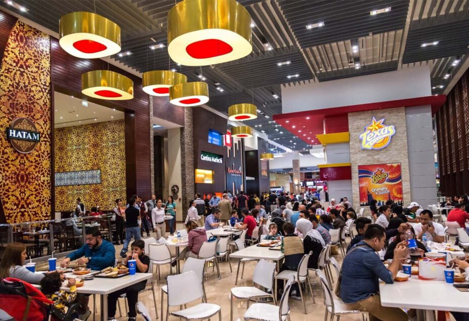 Cafes And Restaurants In Mall