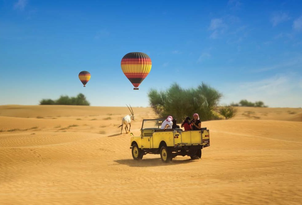 Sight-seeing Balloon Ride And Natural Life Morning Desert Safari