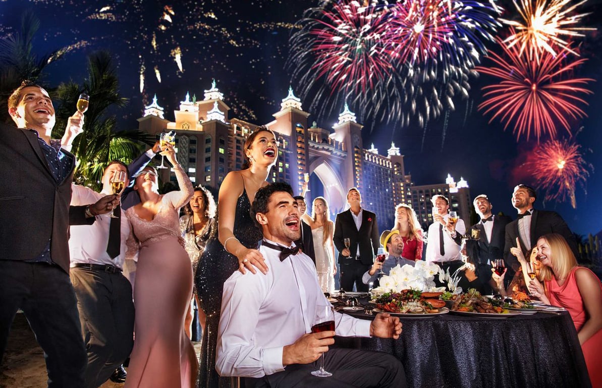 New Year's Eve Fireworks At Atlantis Restaurants