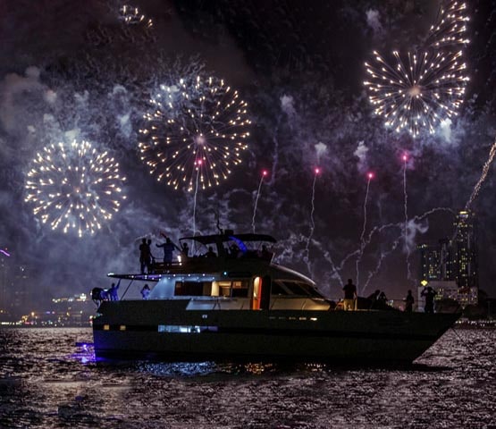 New Year 2023 On A 50-Feet Gul Craft Yacht