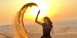 Sunrise Desert Safari with Quad Biking, Sand Boarding & Photo with Falcon