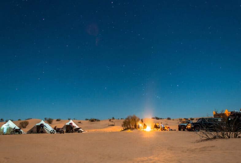 Browse The Camping Areas In Desert