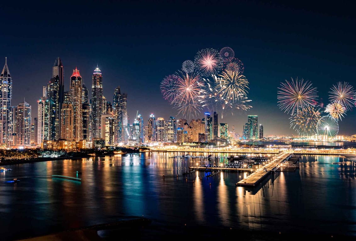 Temperature in Dubai during New Year’s Eve