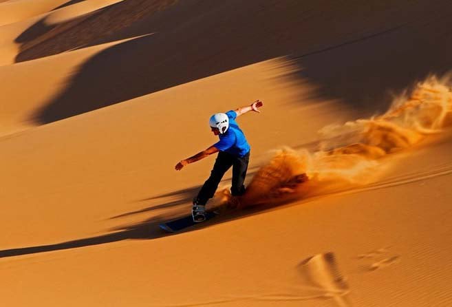 Sand Boarding At Dubai