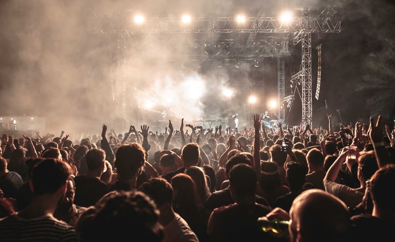 Groove On The Beats On Live Concerts The Throng At A Music Show Dubai