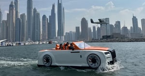Orange Rolls Royce