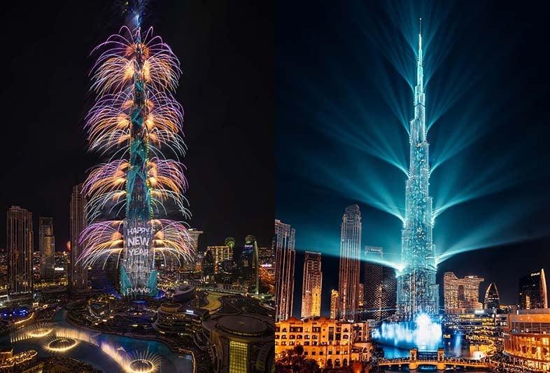Mesmerizing Fore show On Burj Khalifa