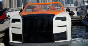 Orange Rolls Royce
