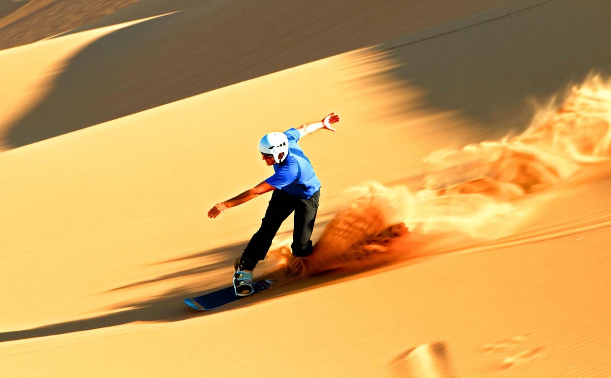 Astonishing Desert Skiing At Dubai