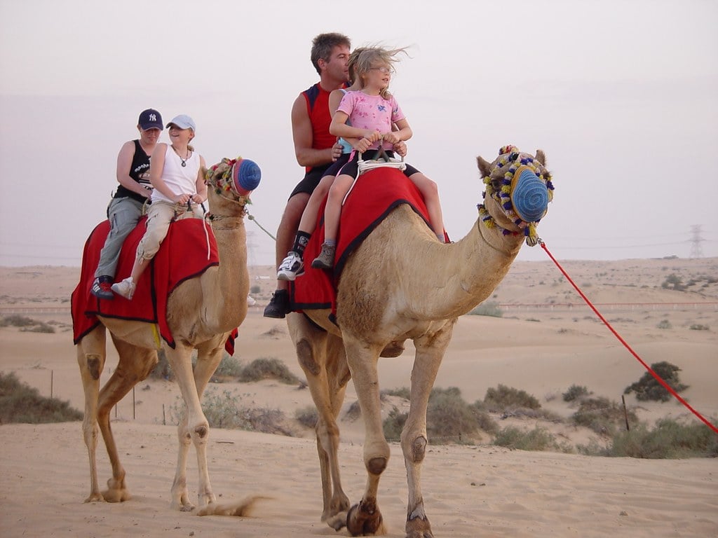 Children Riding Camel